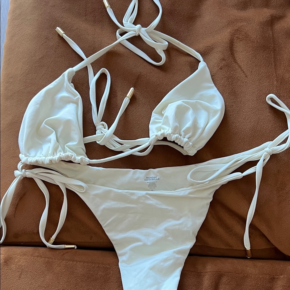 Monday Swimwear Classic White Bikini